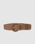 Hallie Raffia Elastic Belt