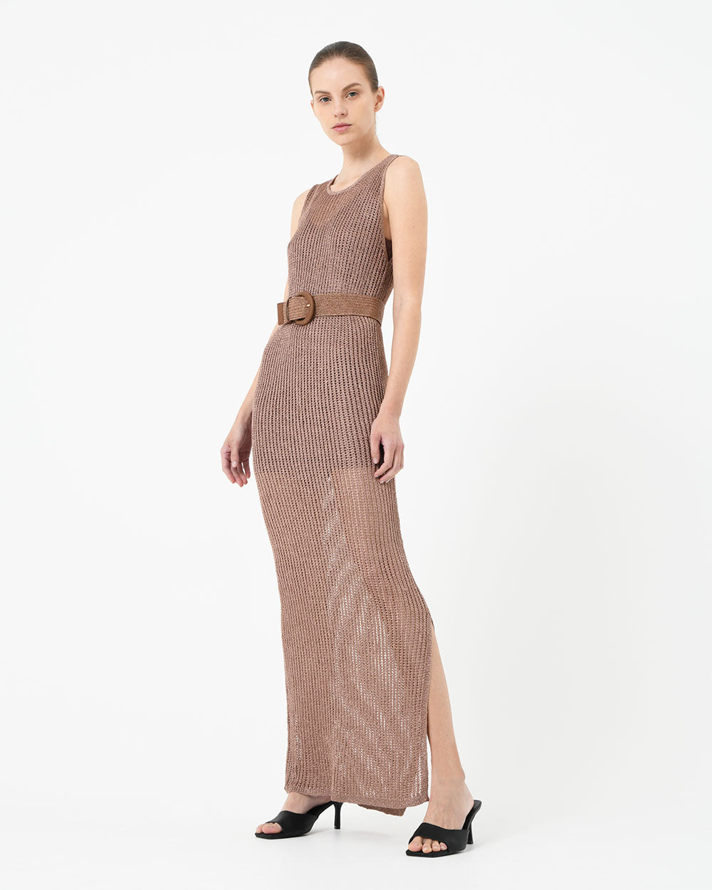 Hallie Raffia Elastic Belt