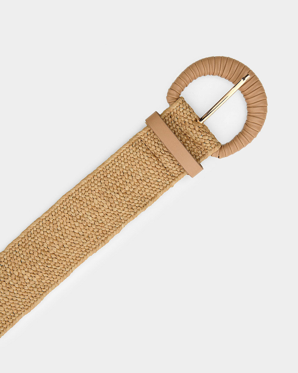 Hallie Raffia Elastic Belt