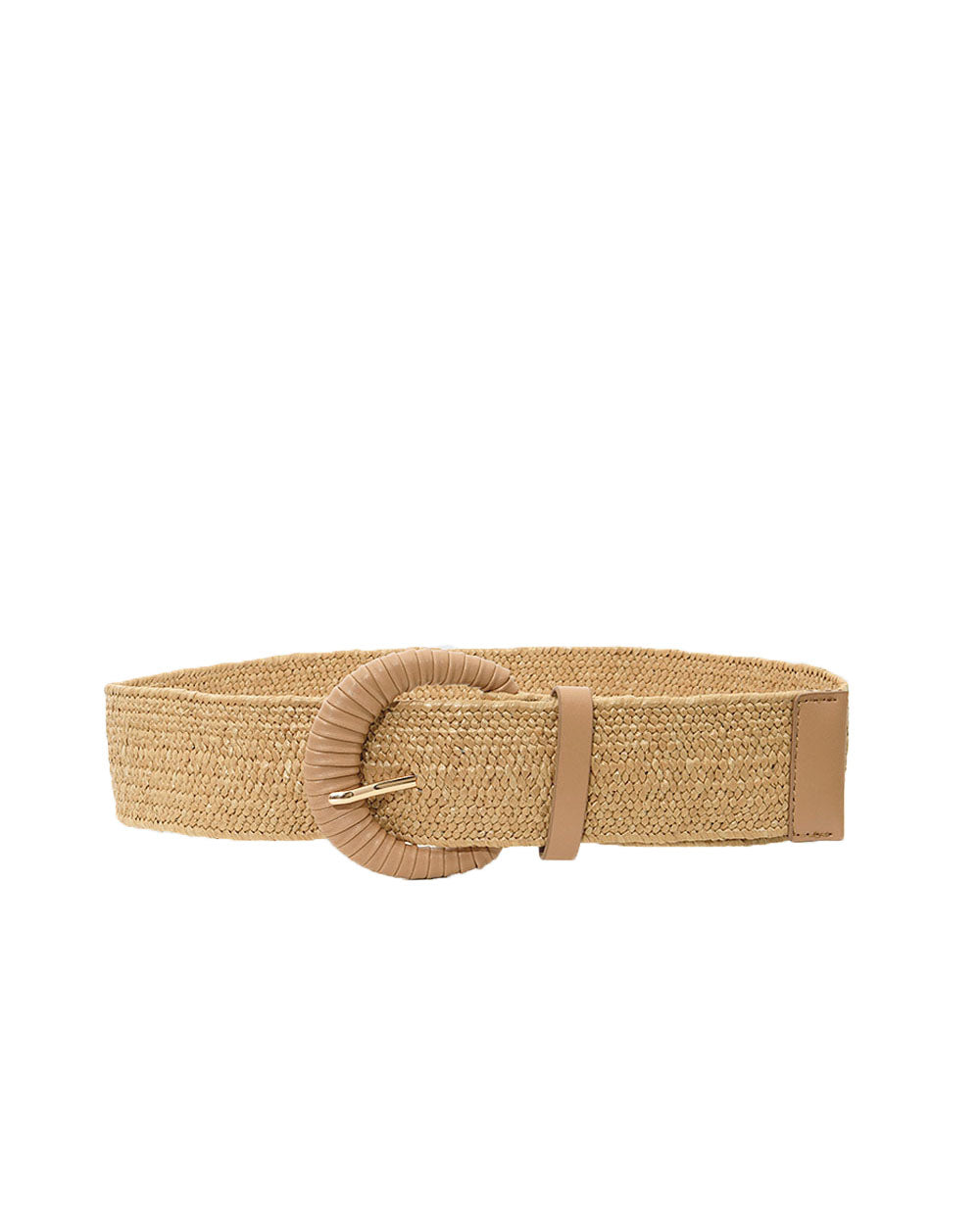 Hallie Raffia Elastic Belt