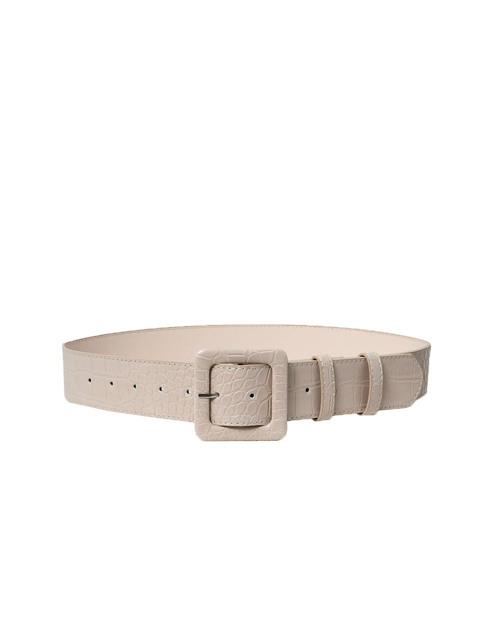 Bree Croc Covered Buckle Belt