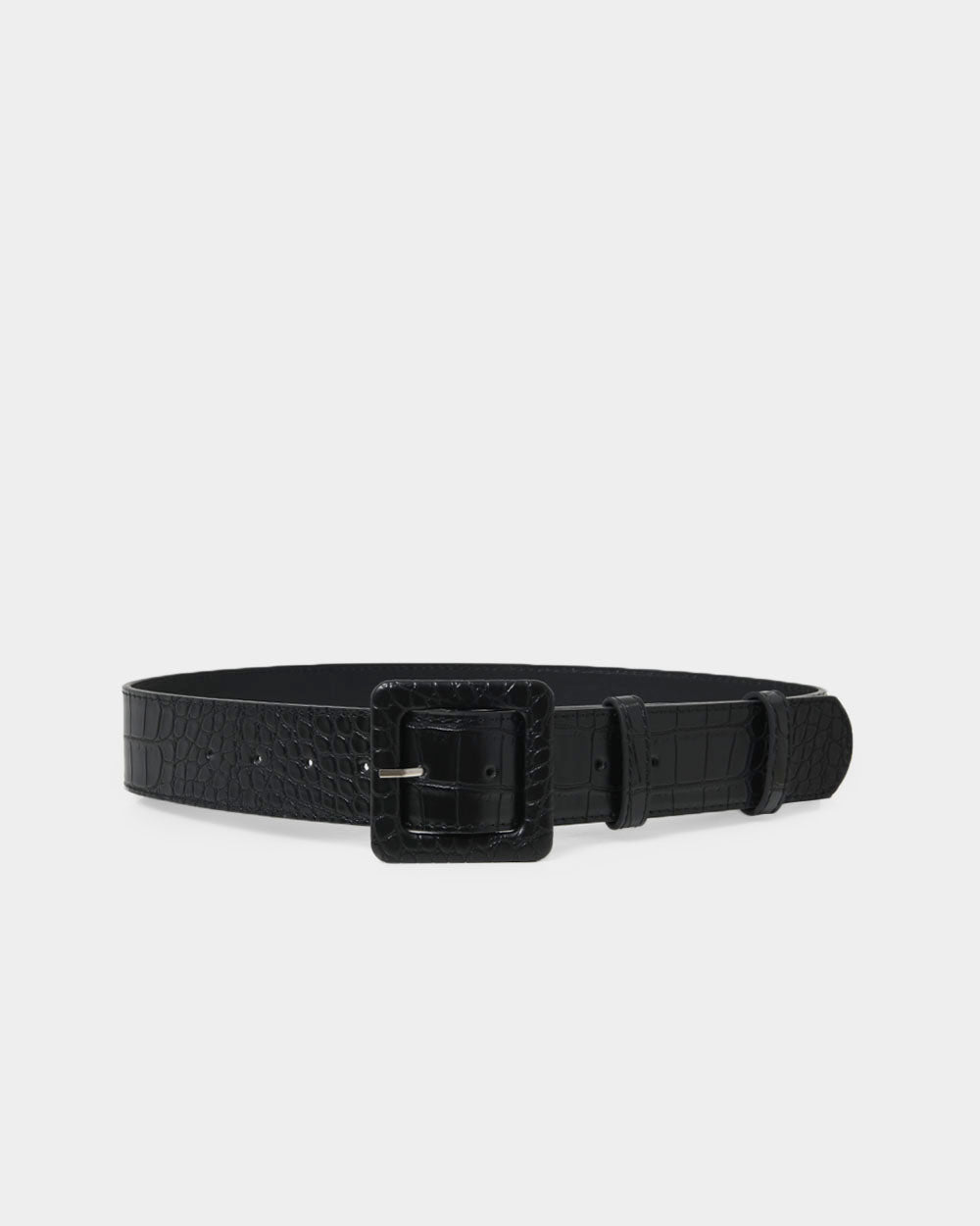 Bree Croc Covered Buckle Belt