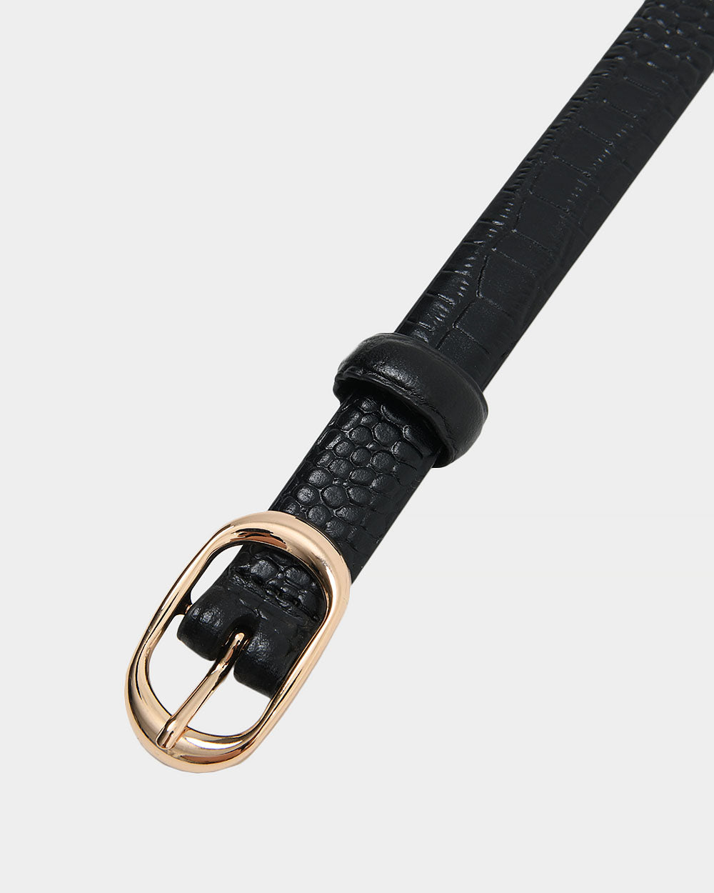 Millie Leather Croc Belt