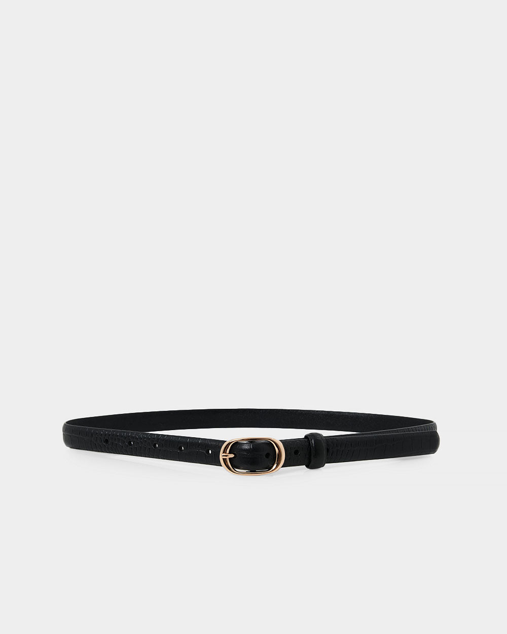 Millie Leather Croc Belt