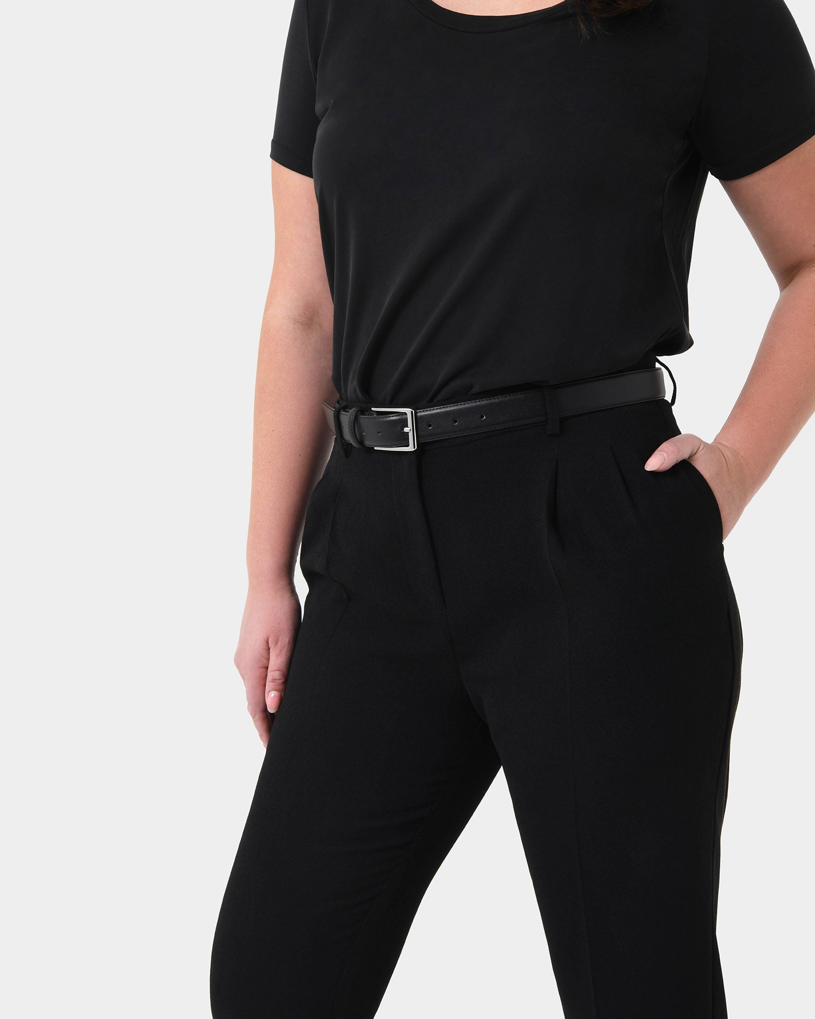 Kamille Silver Buckle Belt