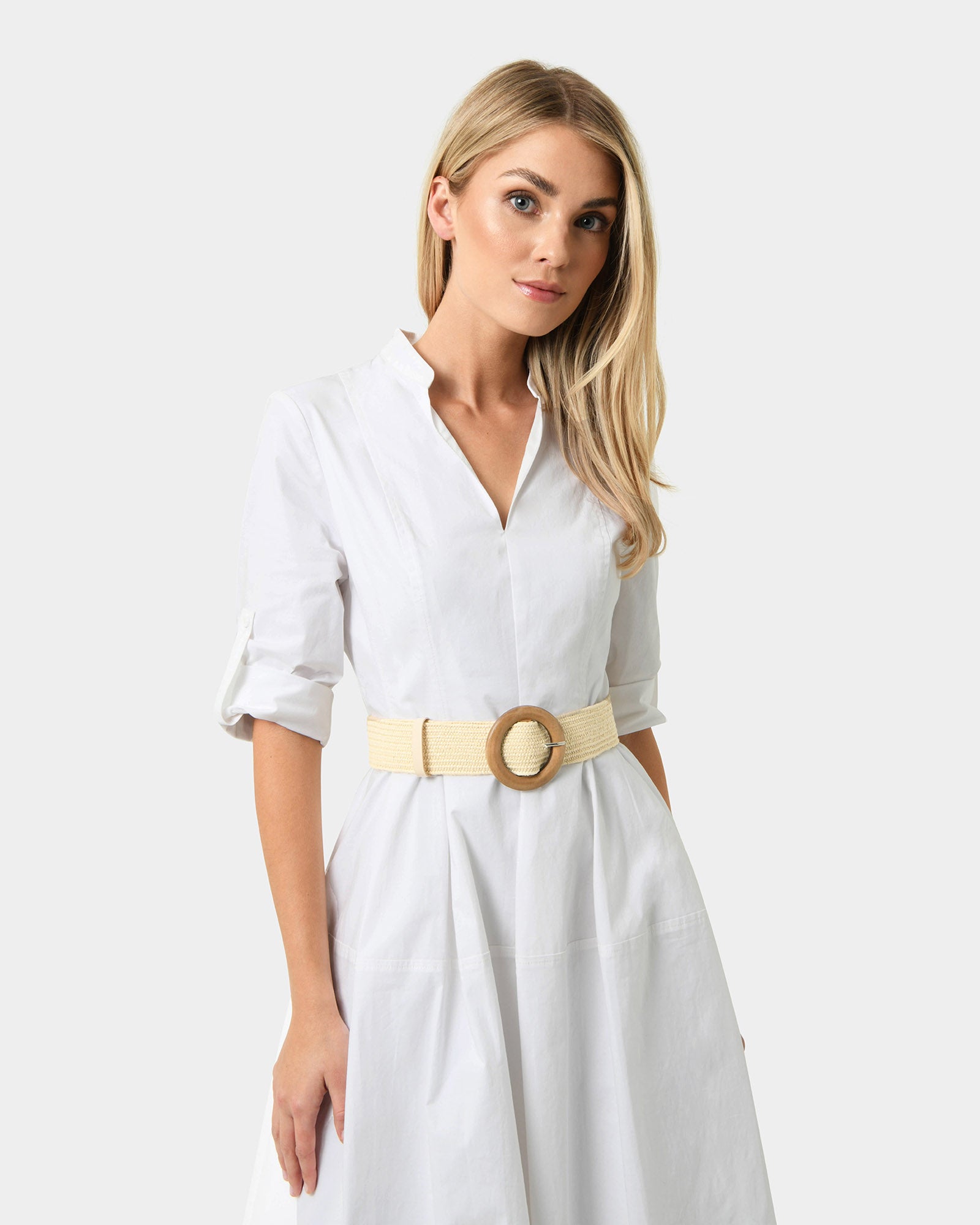Sarina Raffia Elastic Belt
