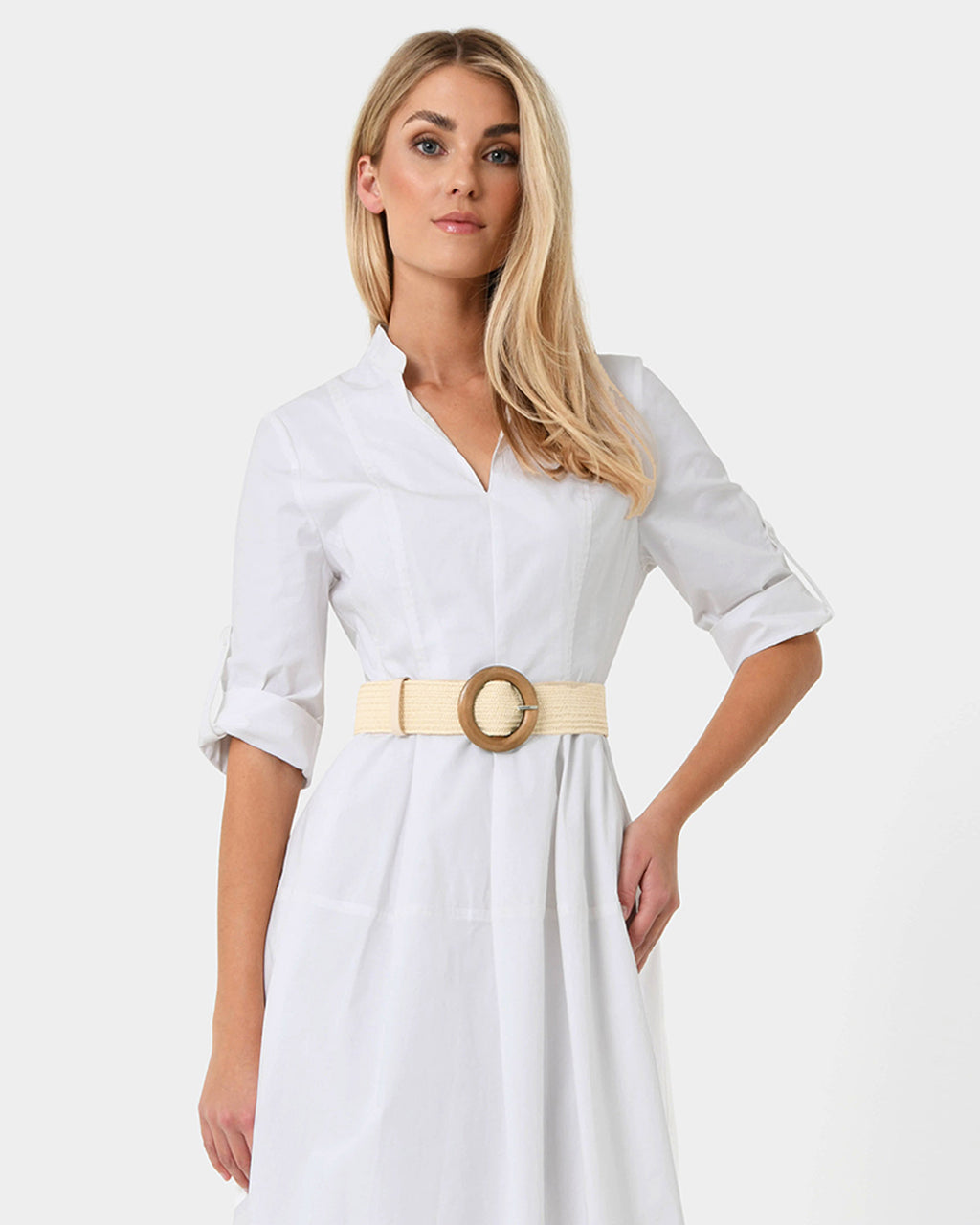 Sarina Raffia Elastic Belt