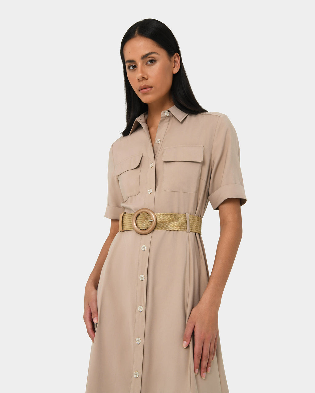 Sarina Raffia Elastic Belt