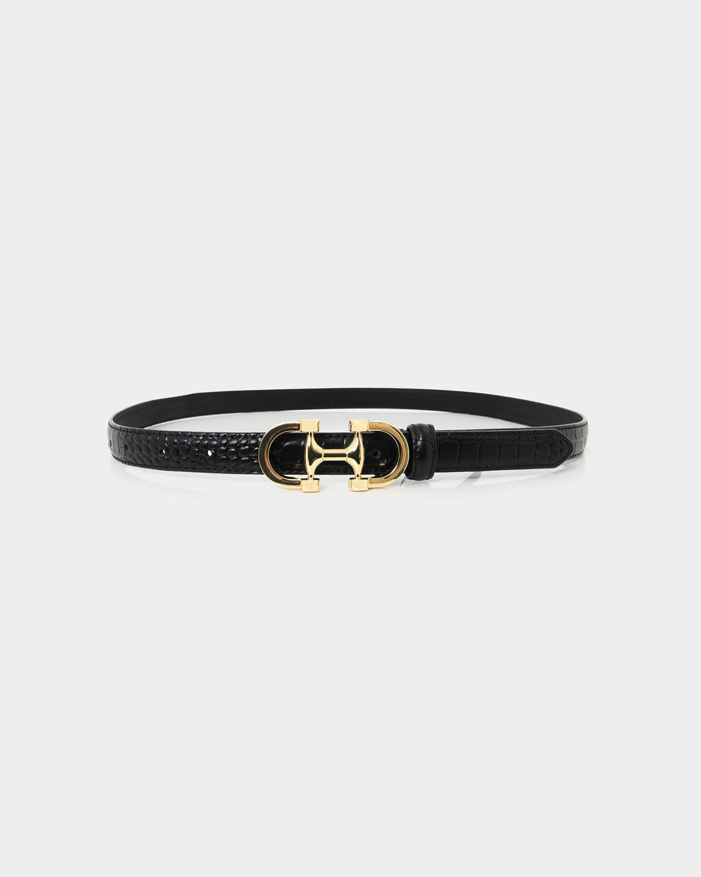 Karma Croc Leather Belt