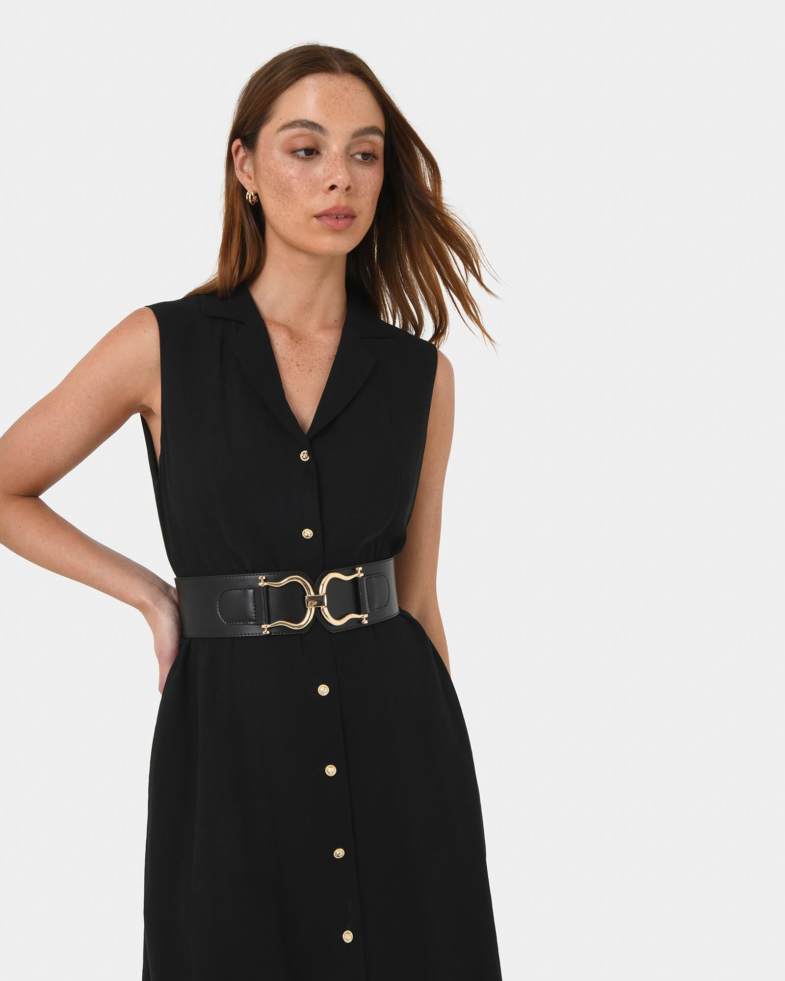 Milagro Leather Elastic Belt