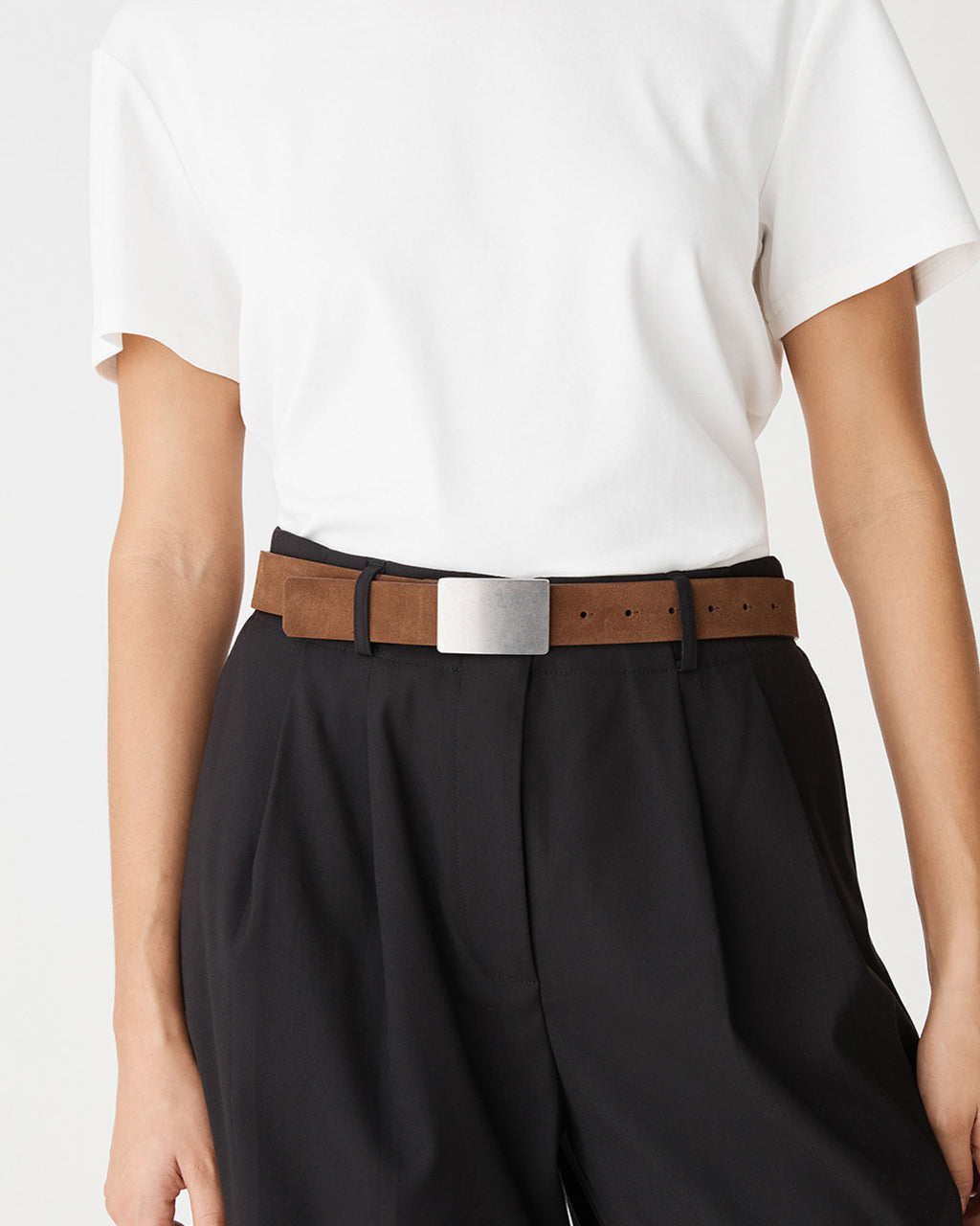 Aspen Suede Leather Belt