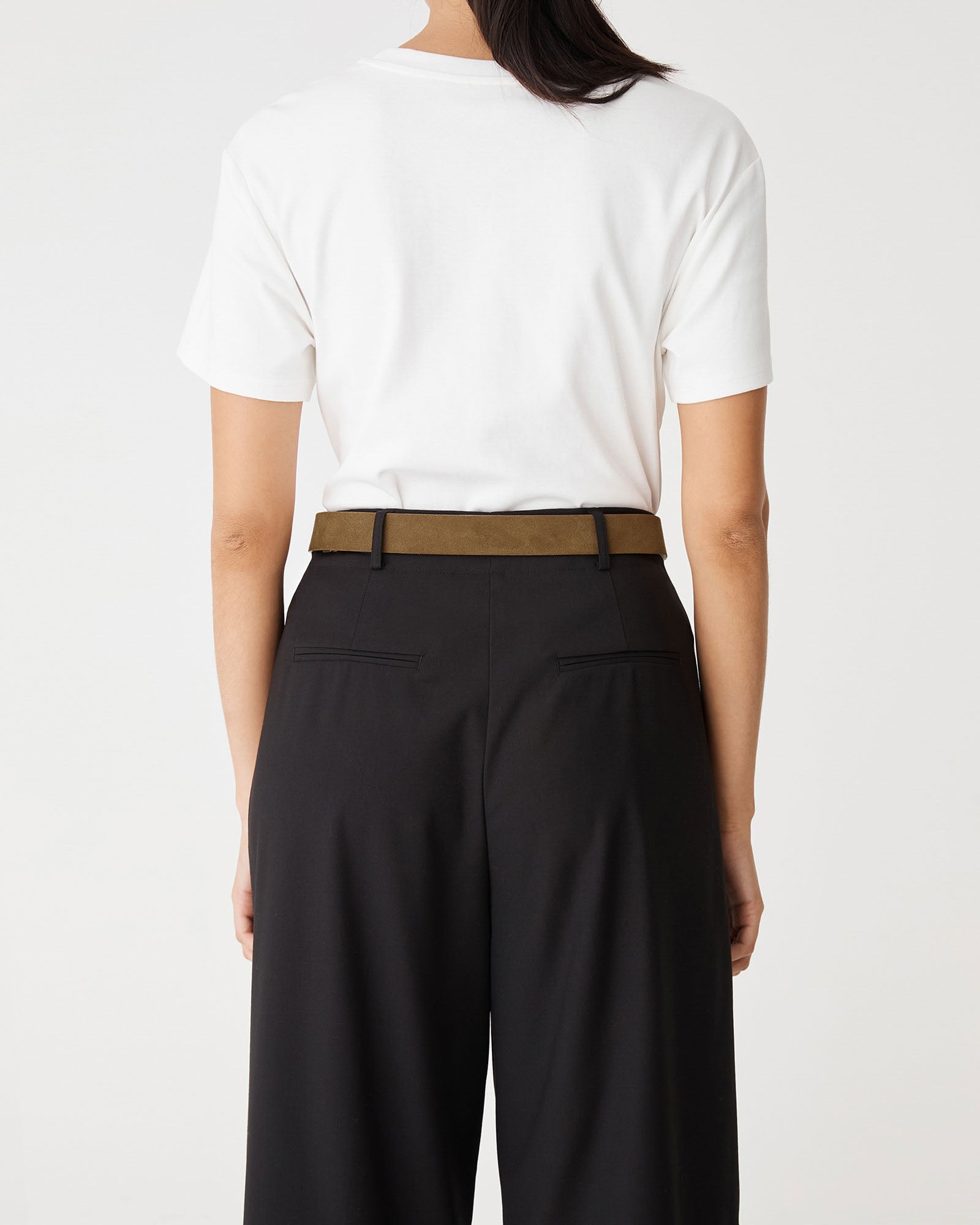 Aspen Suede Leather Belt