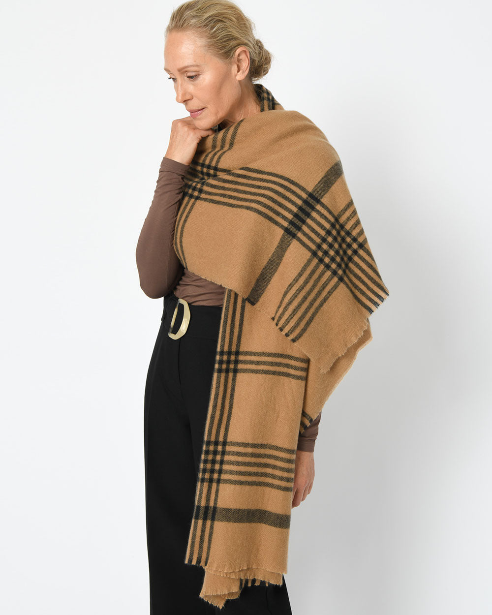 Shyla Checked Scarf