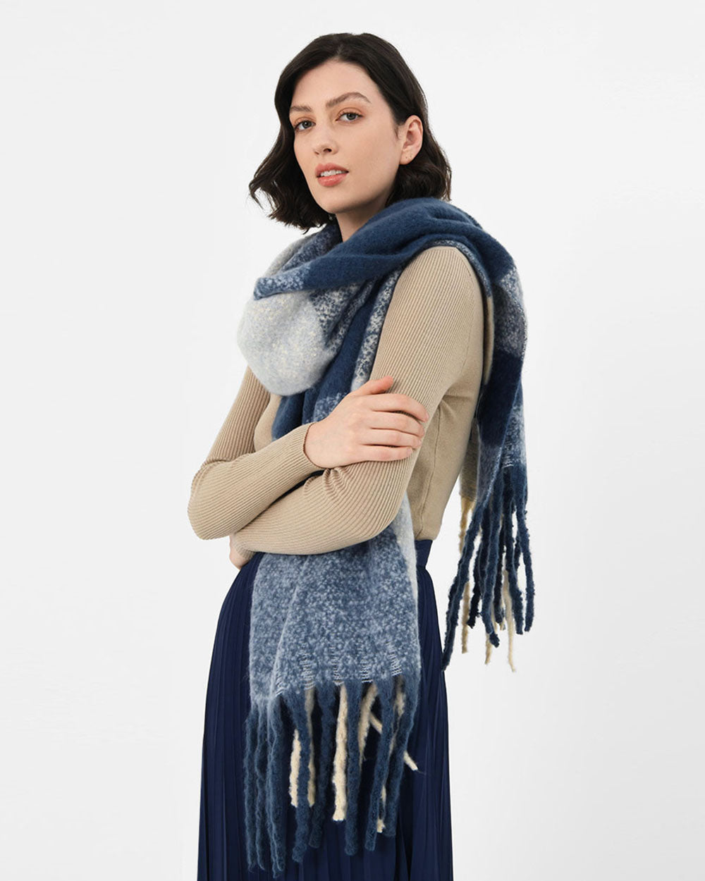 Mia Checked Scarf