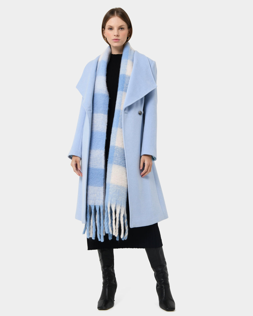 Rosy Checked Scarf