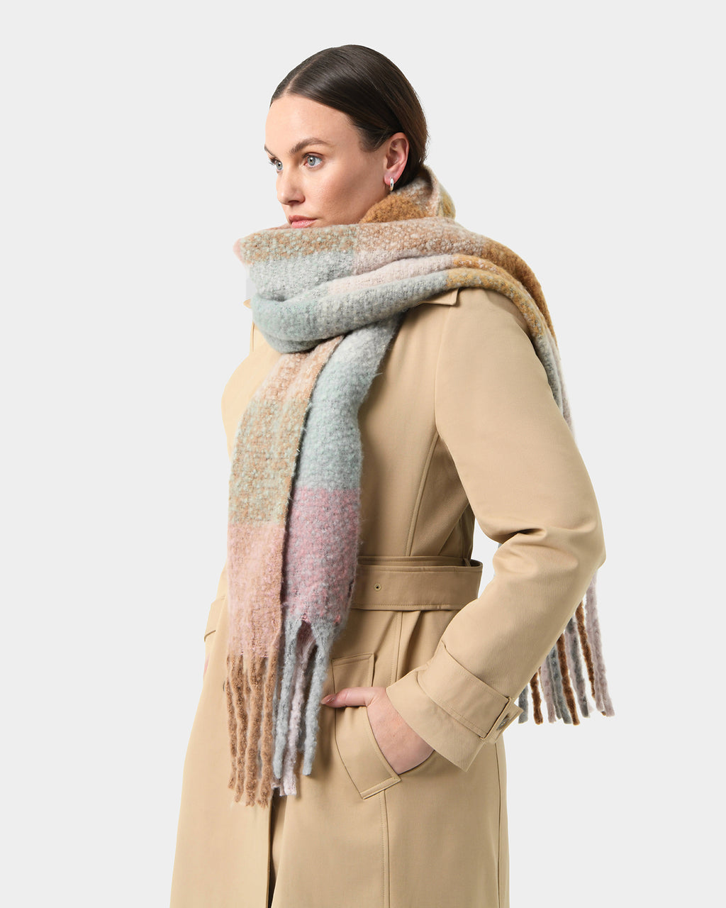 Chloe Checked Scarf