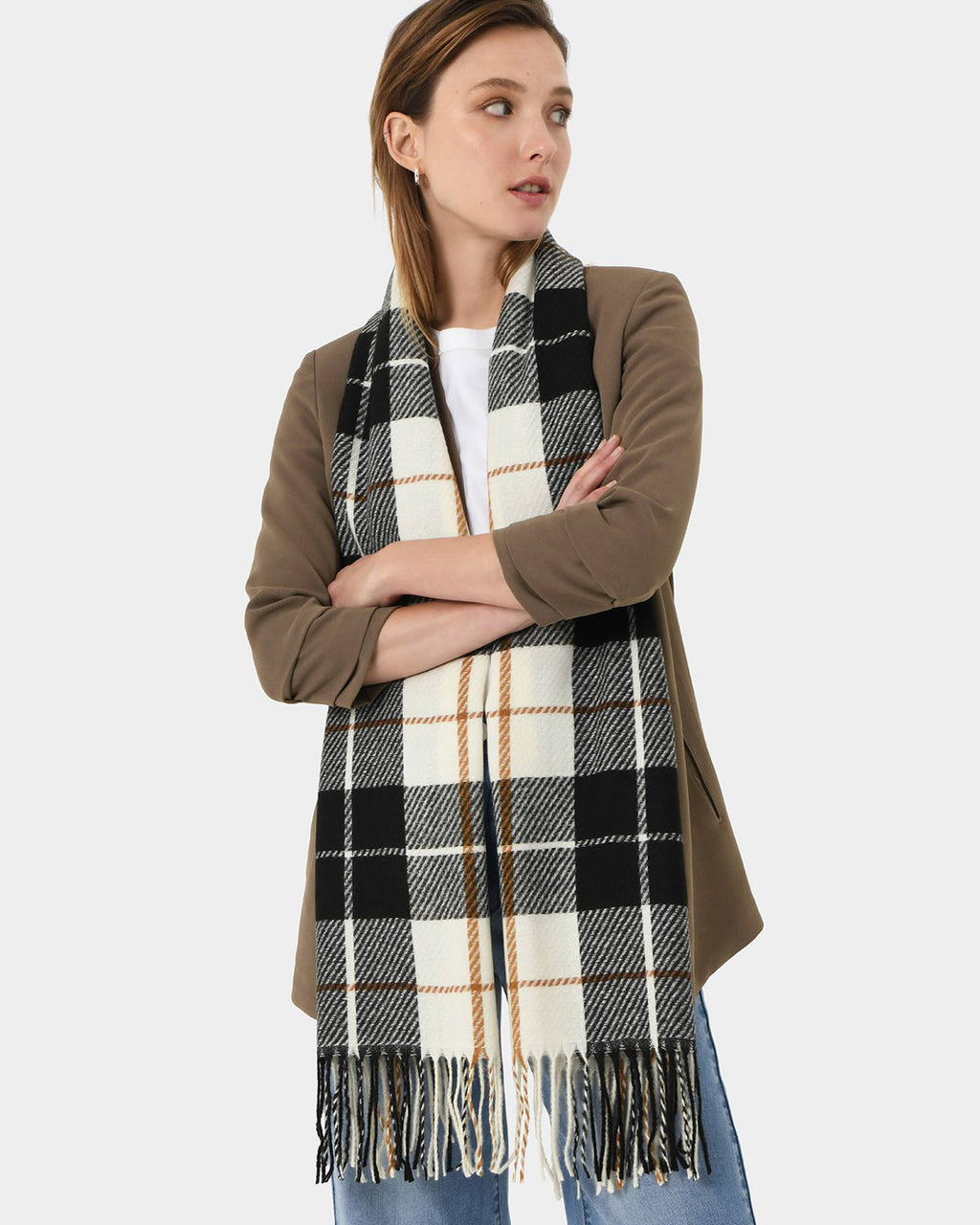 Niya Checked Scarf