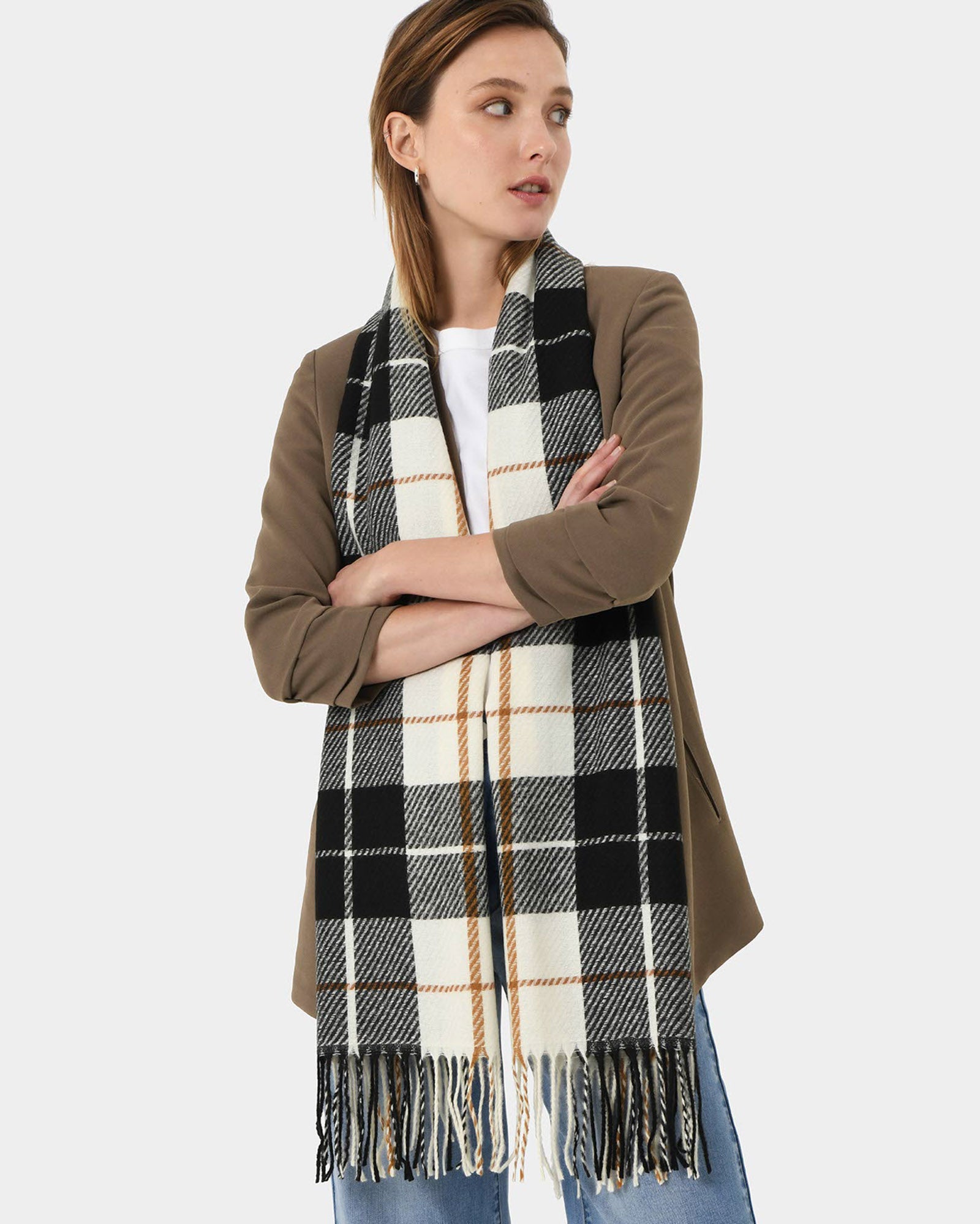 Niya Checked Scarf