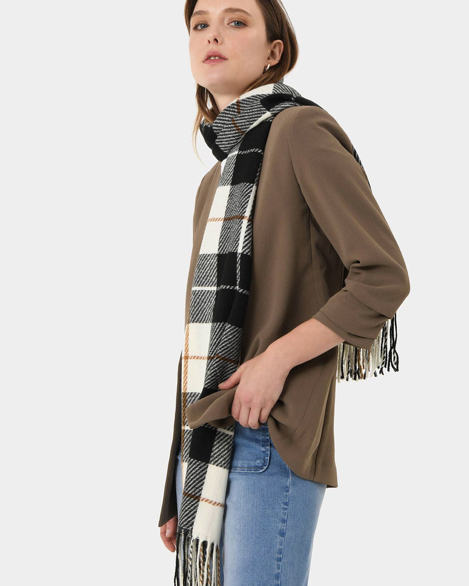 Niya Checked Scarf