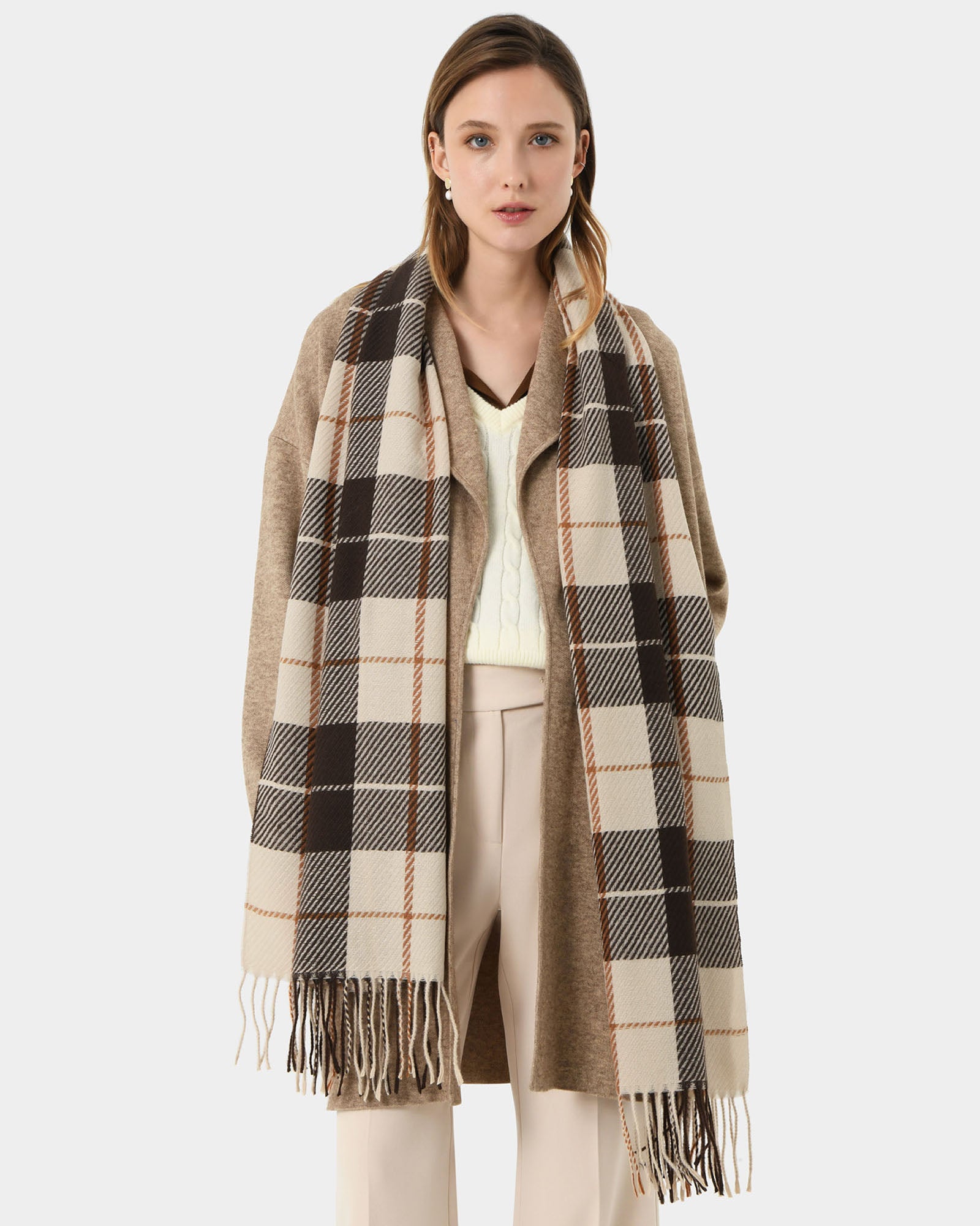 Niya Checked Scarf