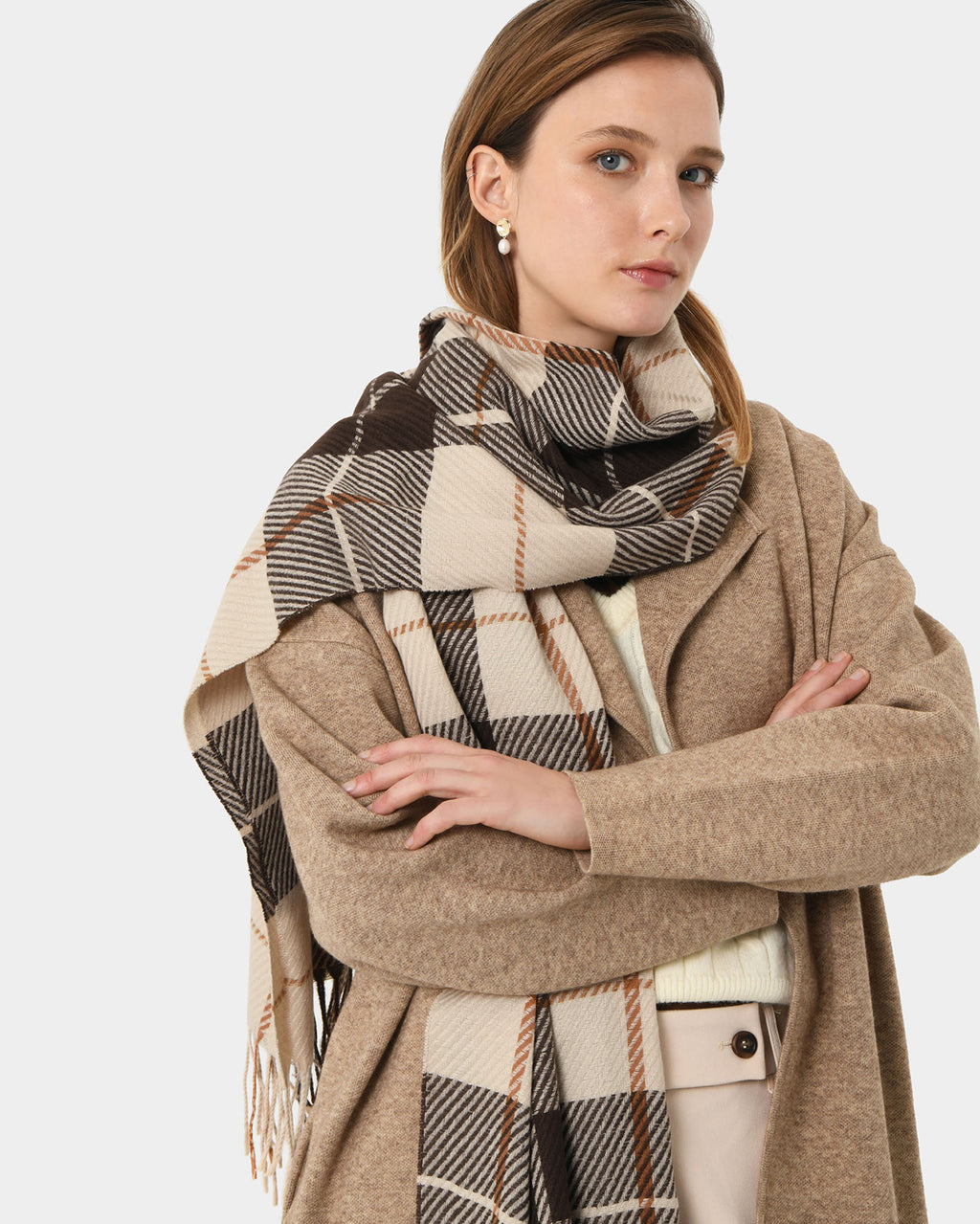 Niya Checked Scarf