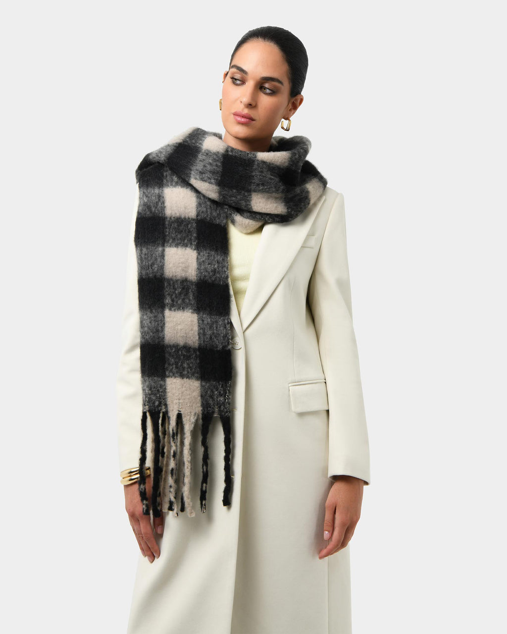 Elle Checked Scarf