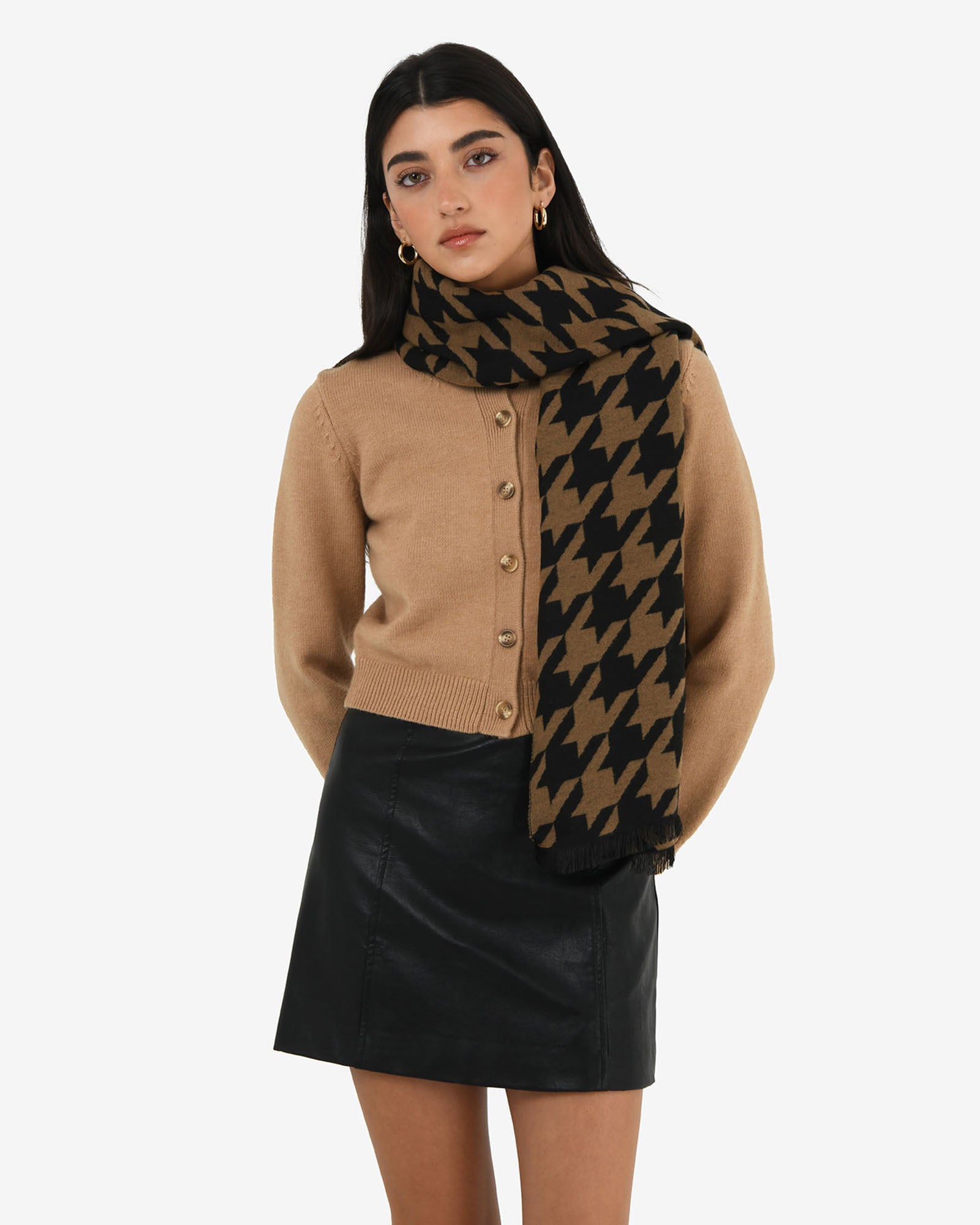 Carina Houndstooth Scarf
