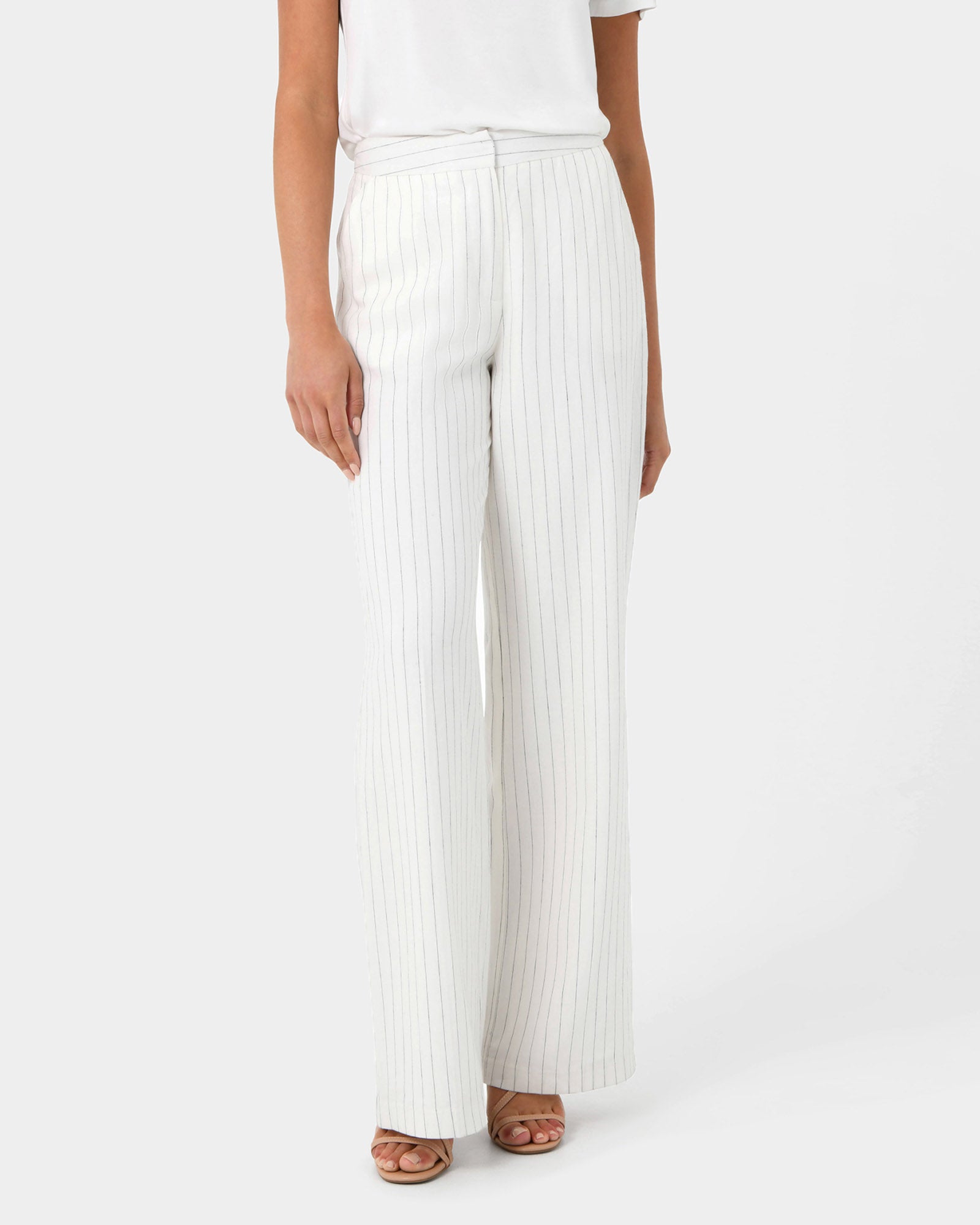 Talisa Linen Pinstripe Pant