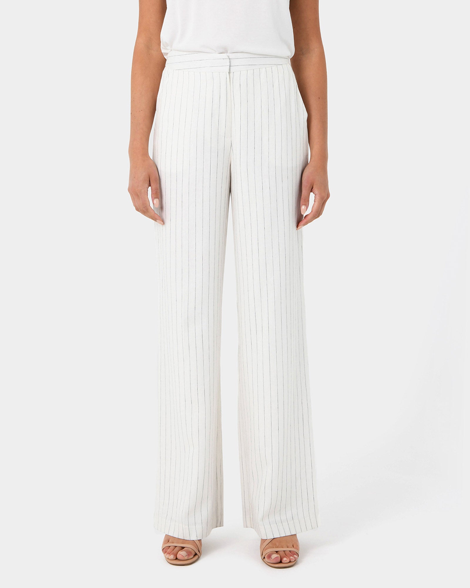 Talisa Linen Pinstripe Pant