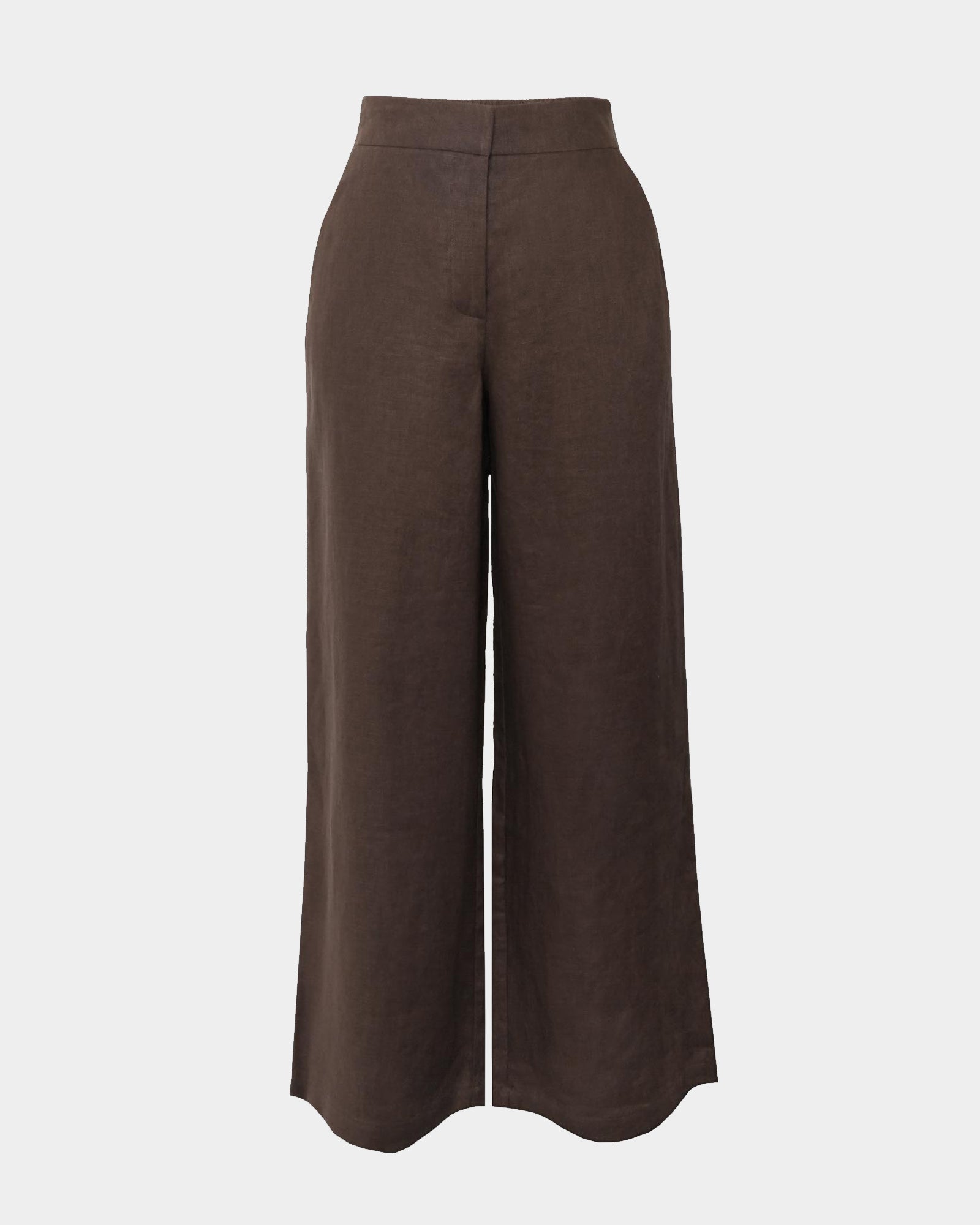 Ami Linen Elastic Back Pants