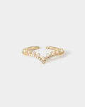 Jazmine 16k Gold Plated Ring