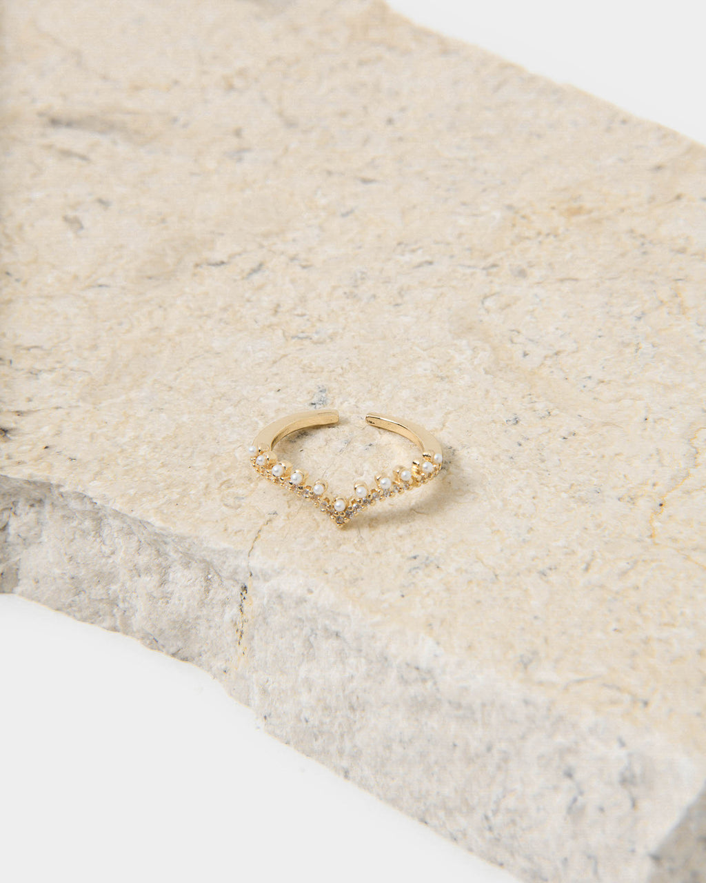 Jazmine 16k Gold Plated Ring