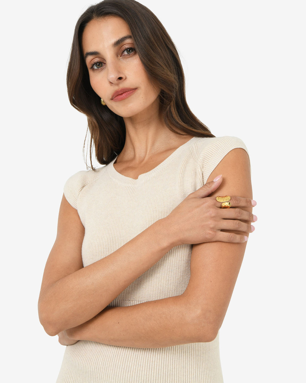 Amara Gold Plated Open Ring