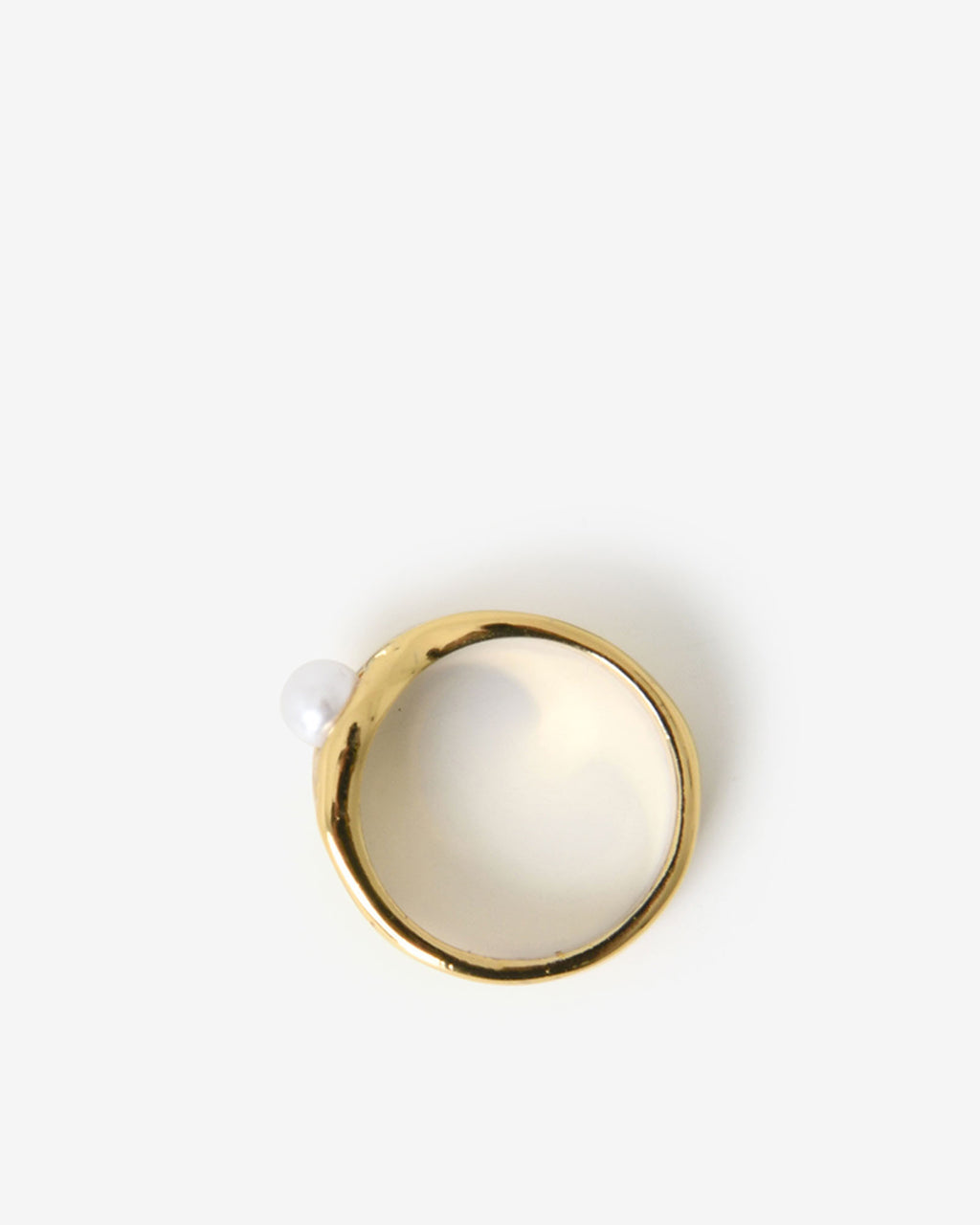 Clara Pearl Gold Plated Ring