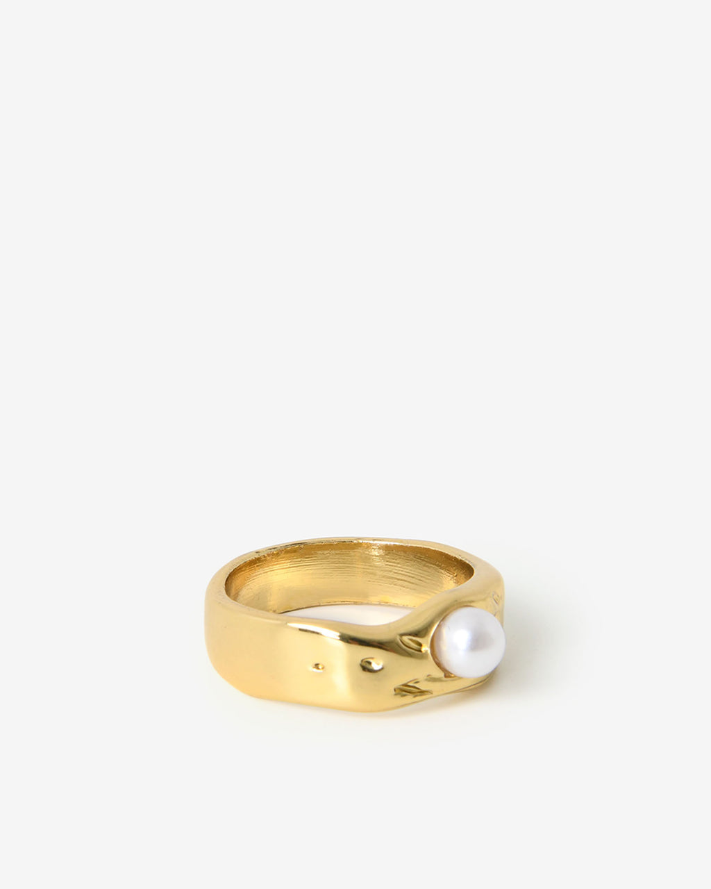 Clara Pearl Gold Plated Ring