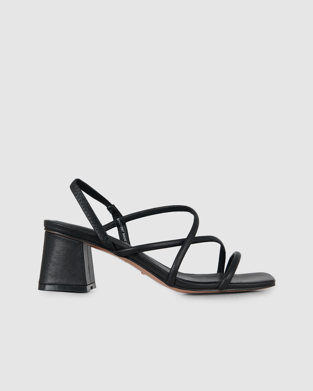 Emelia Leather Strap Heel