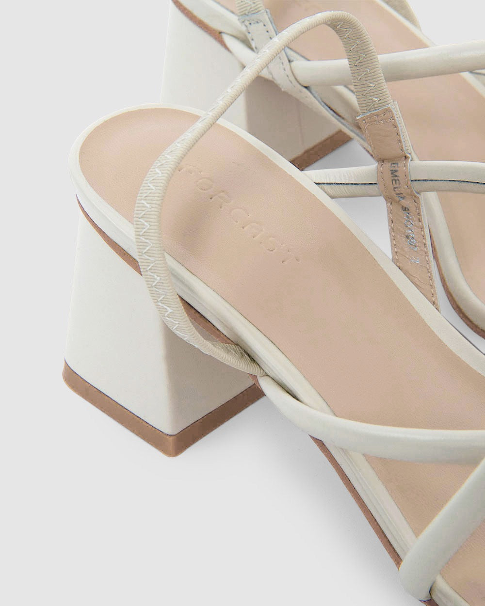 Emelia Leather Strap Heel