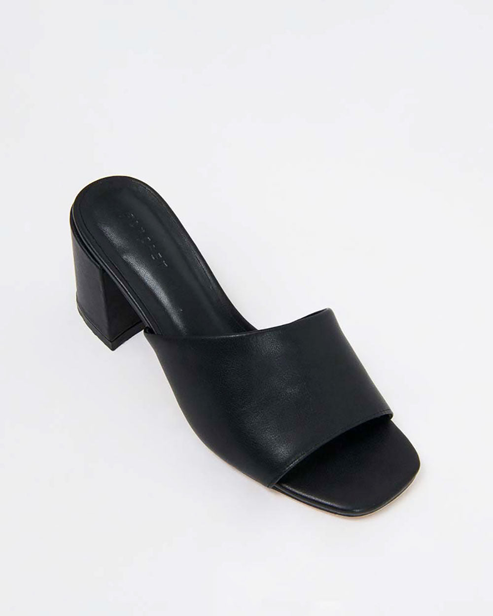 Kristin Leather Block Heel