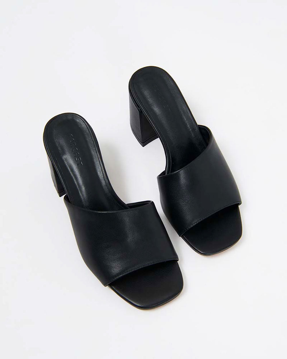 Kristin Leather Block Heel
