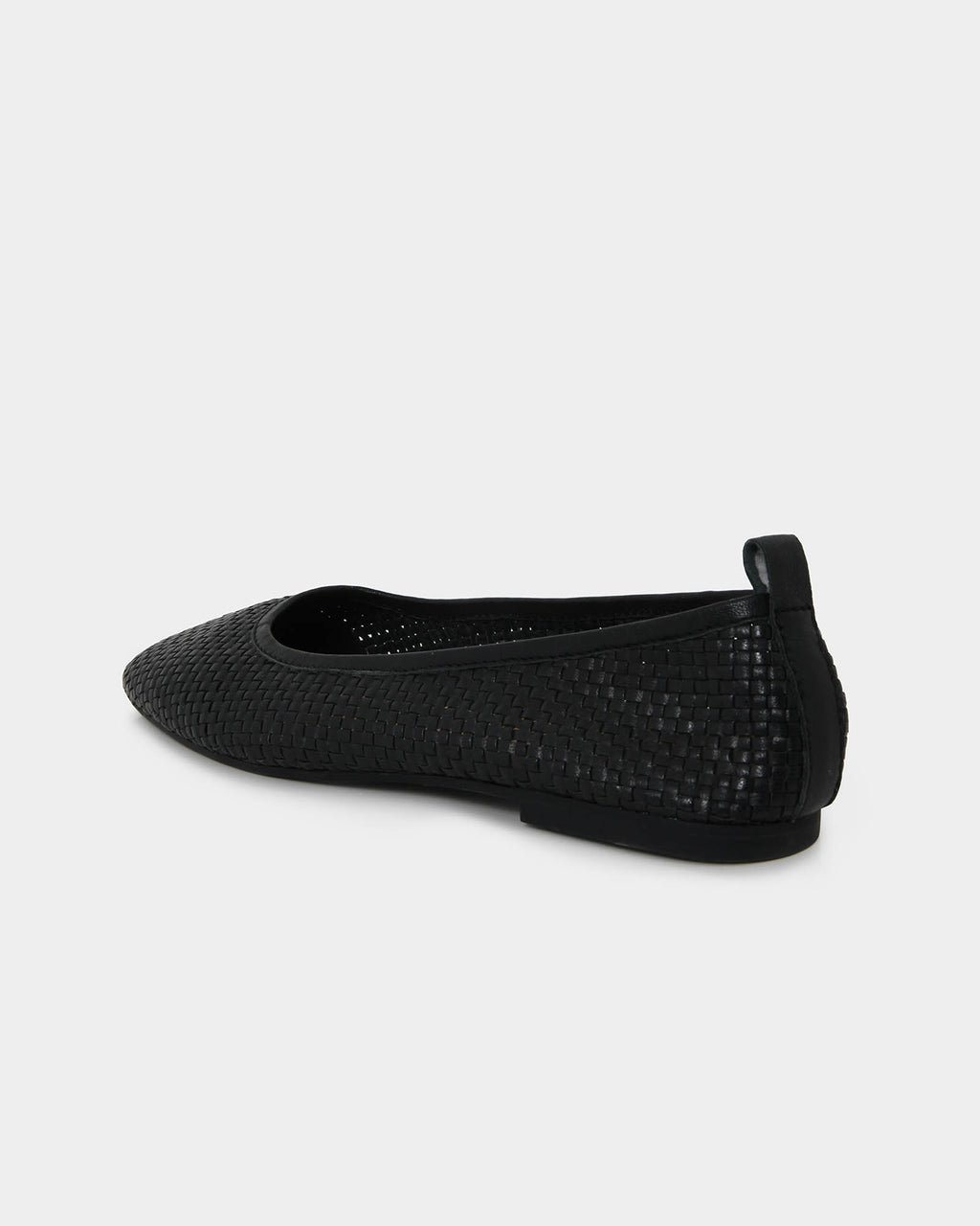 Halina Leather Weave Flat