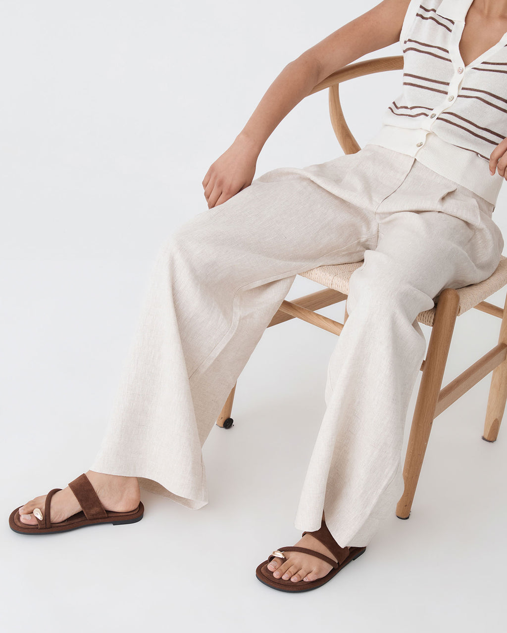 Maya Suede Ring Sandals