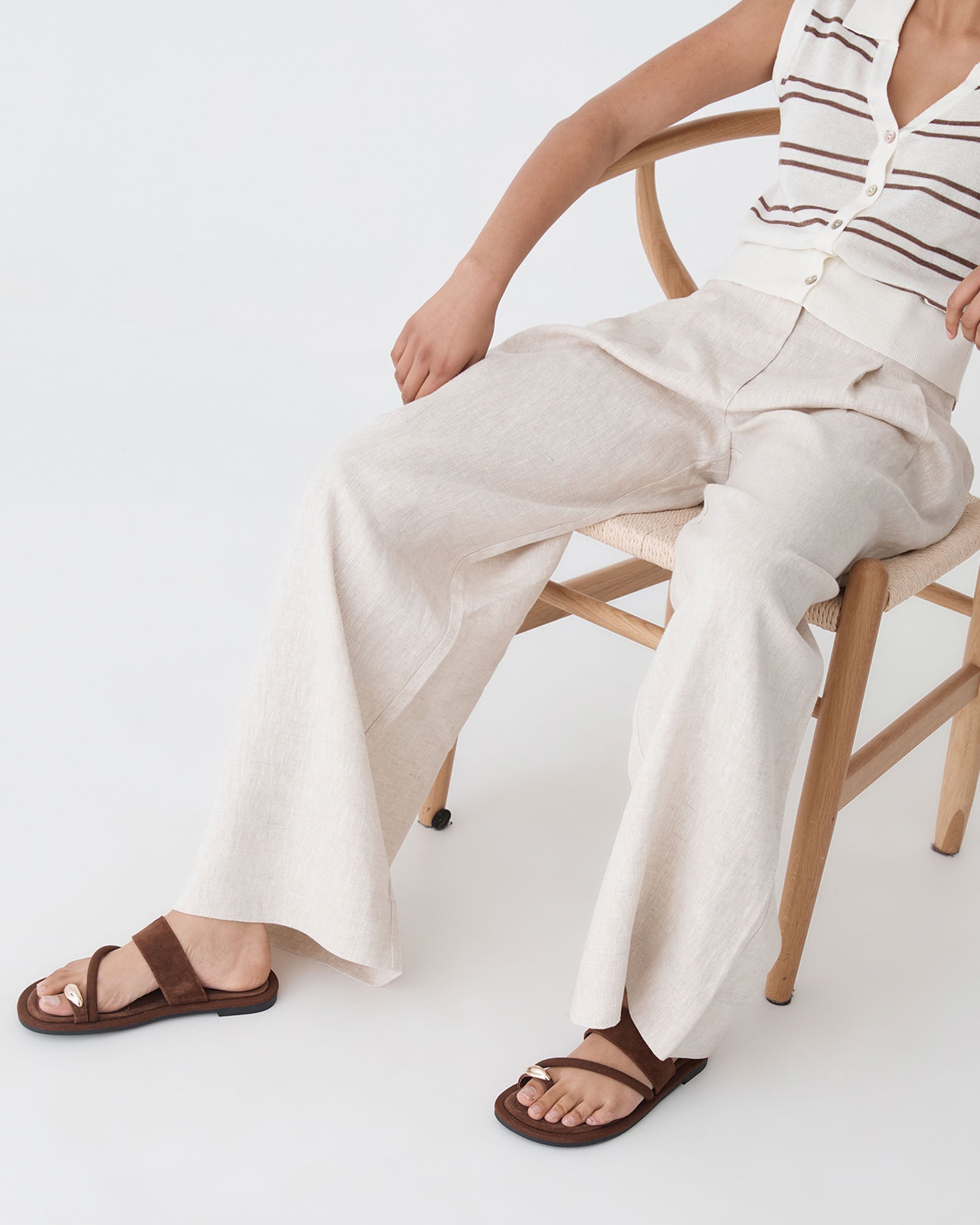 Maya Suede Ring Sandals