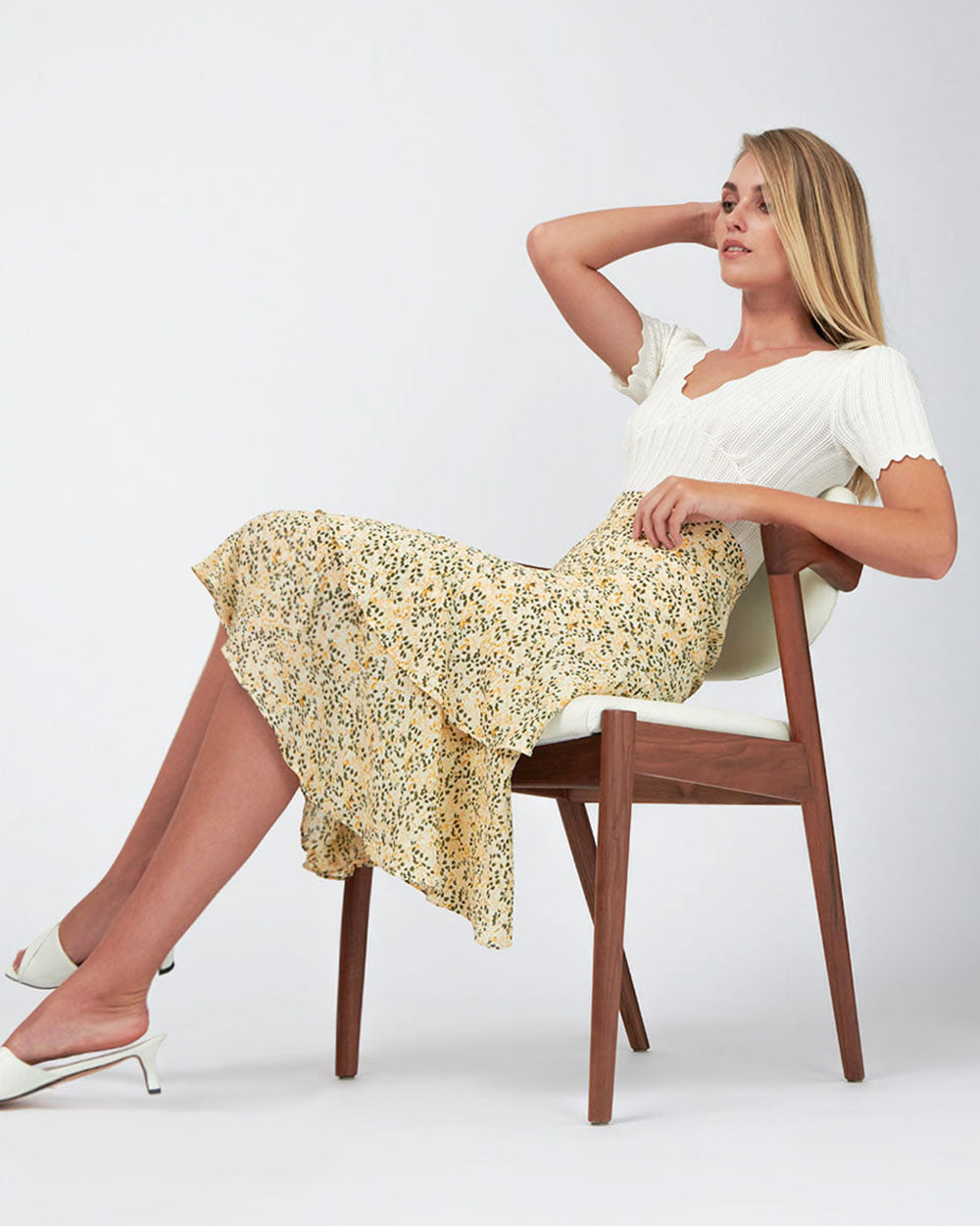 Harmony Tiered Midi Skirt