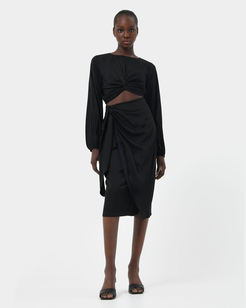Zyana Knotted Front Wrap Skirt