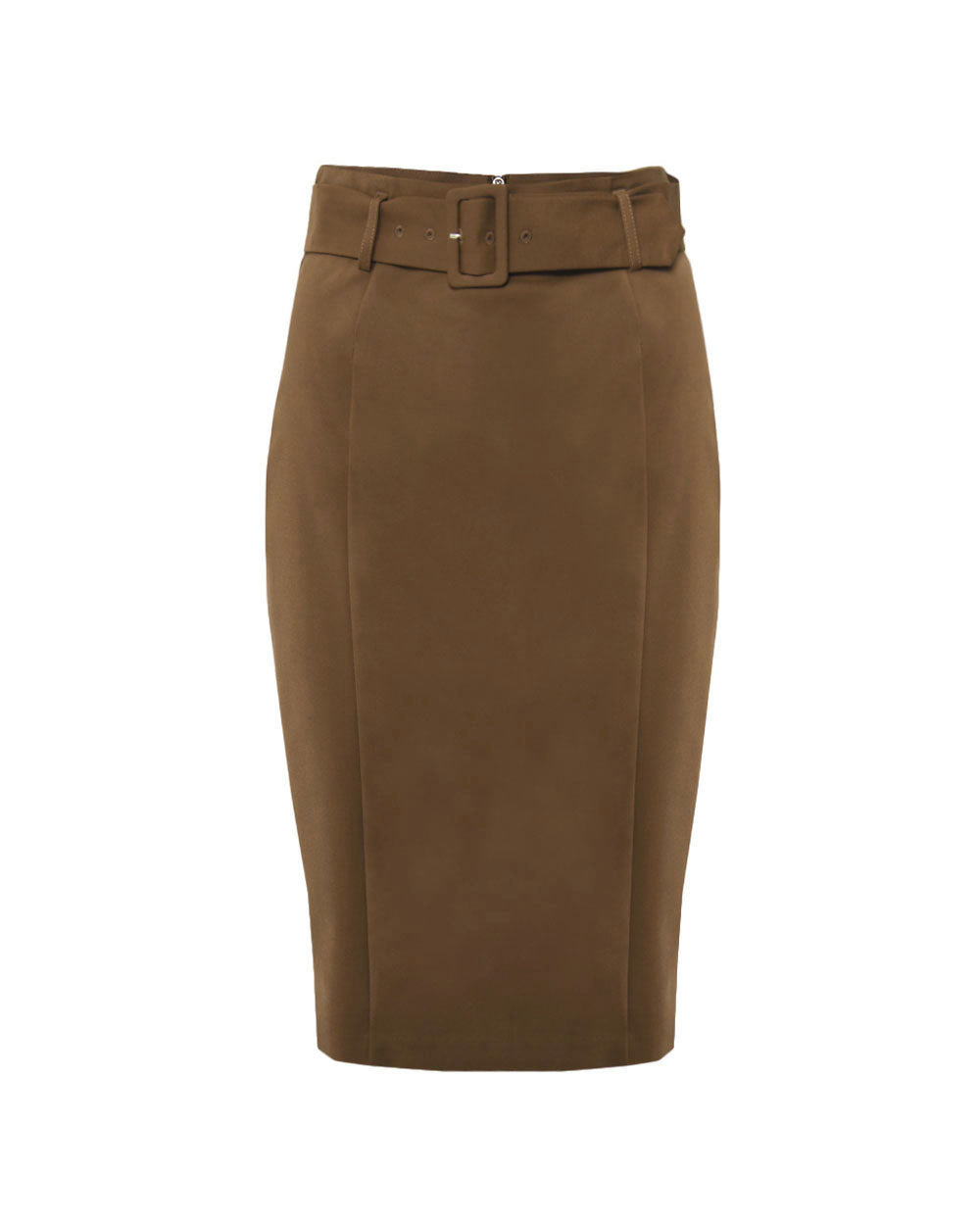 Sanvi Belted Pencil Skirt