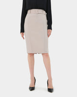 Sanvi Belted Pencil Skirt