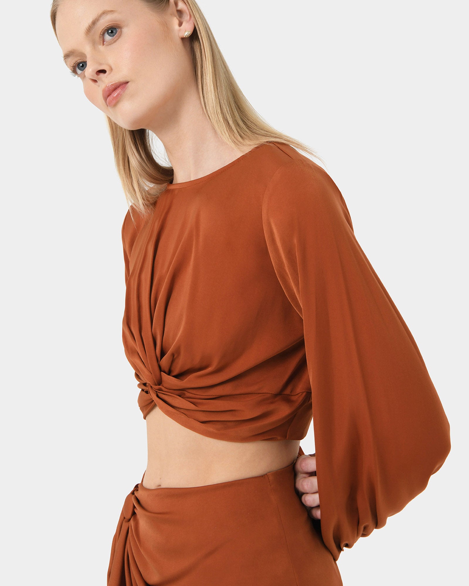 Zyana Knotted Front Top