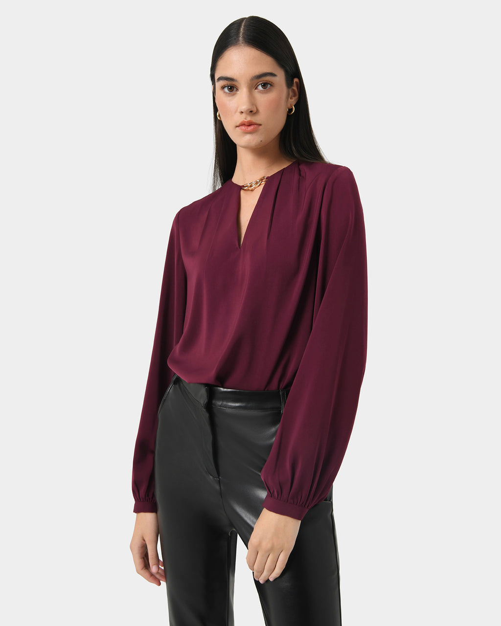 Ivette Chain Neck Blouse