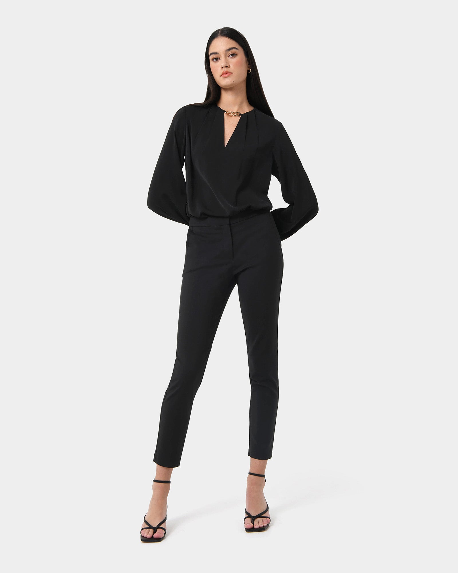 Ivette Chain Neck Blouse
