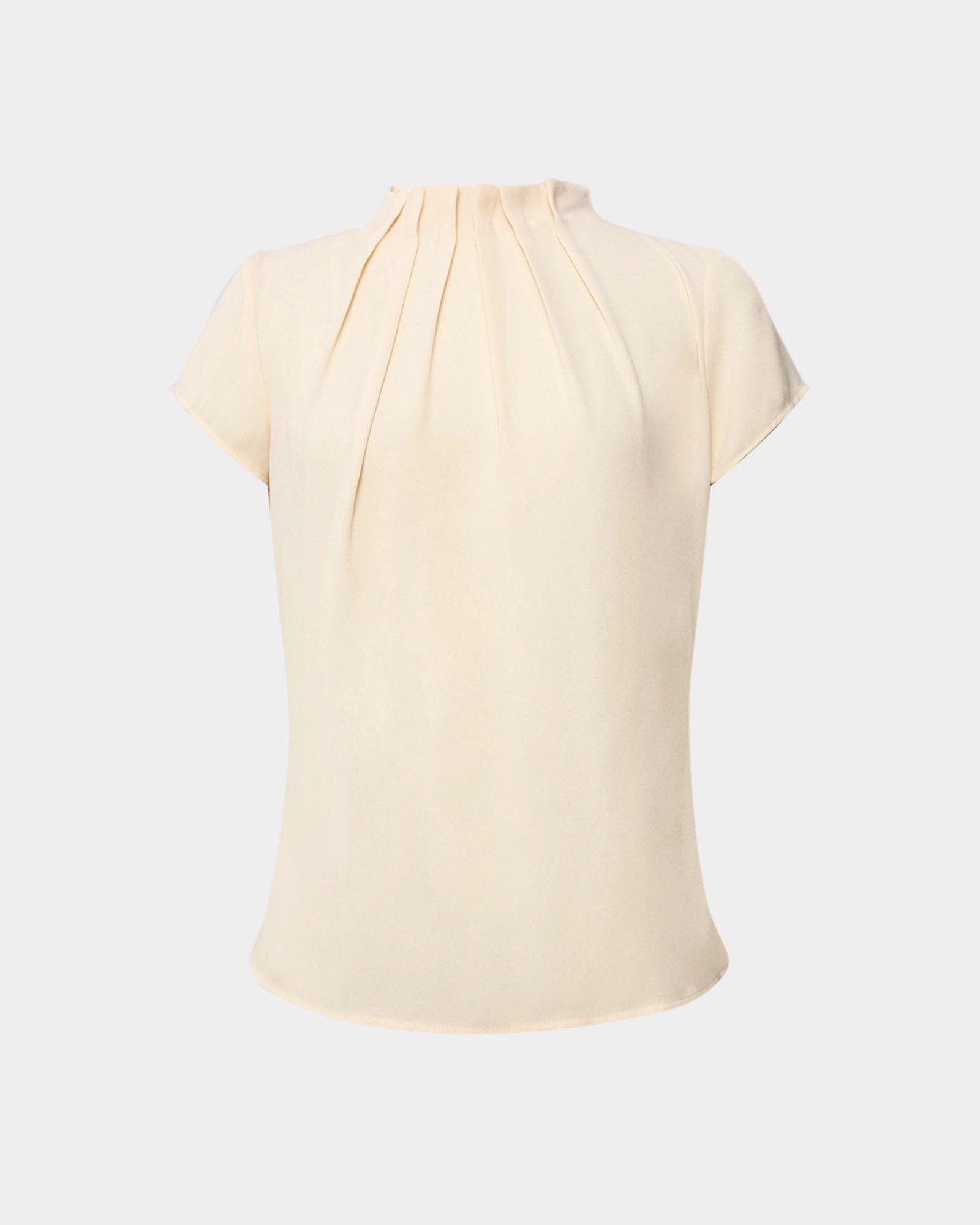 Olivia Pleated High Neck Top